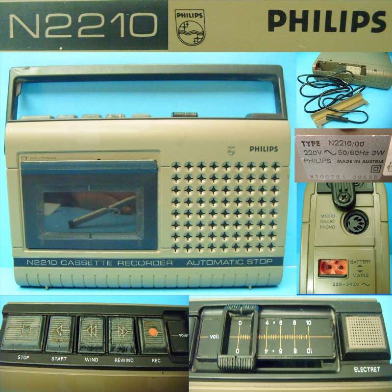 PHILIPS N2210 REGISTRATORE/RIPRODUTTORE PORTATILE